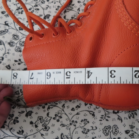 COPY - Dr Martens 1460 Pascal Smooth Orange Leather Ankle Boots RARE Discontinu… - Picture 11 of 11